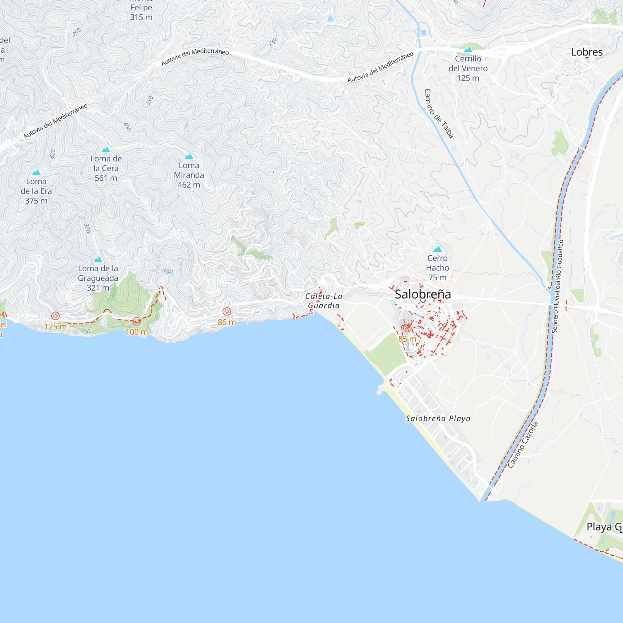 Cabaña de los Pescadores map