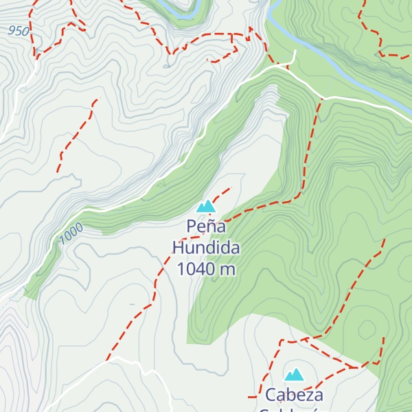 Map of Peña Hundida