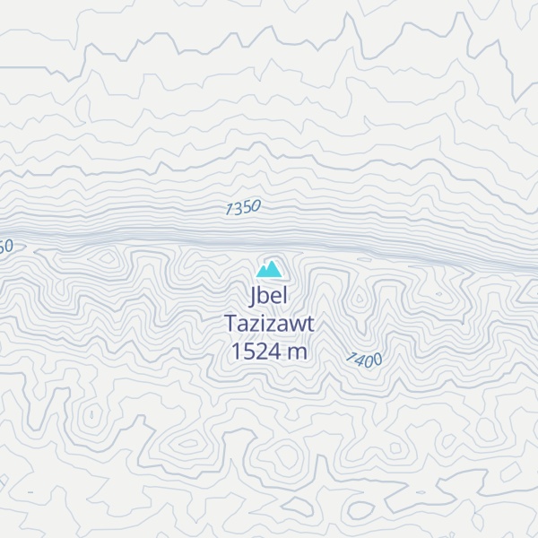 Map of Jbel Tazizawt