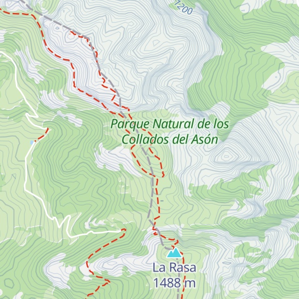 Map of El Copete de Tramasquera