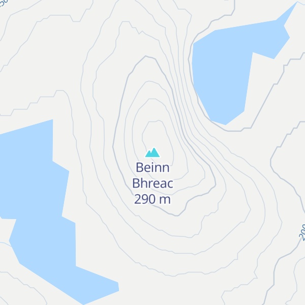 Map of Beinn Bhreac