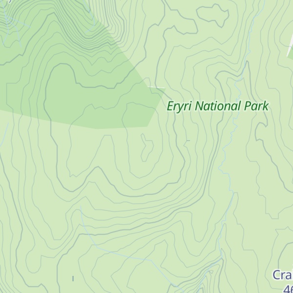 Map of Mynydd Clywedog