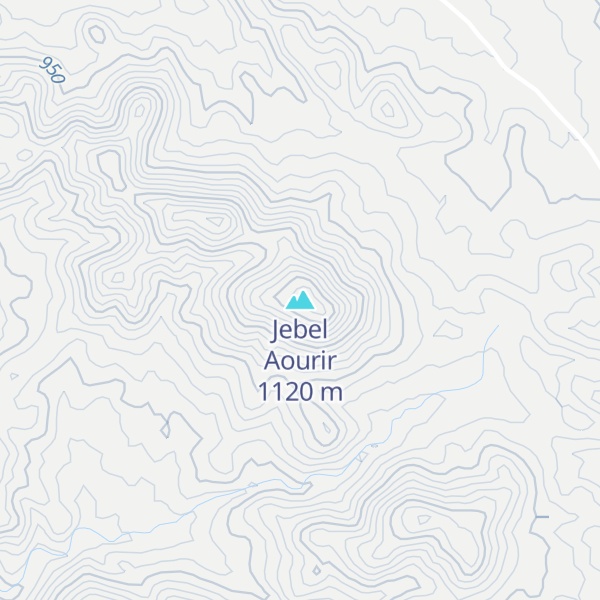 Map of Jebel Aourir