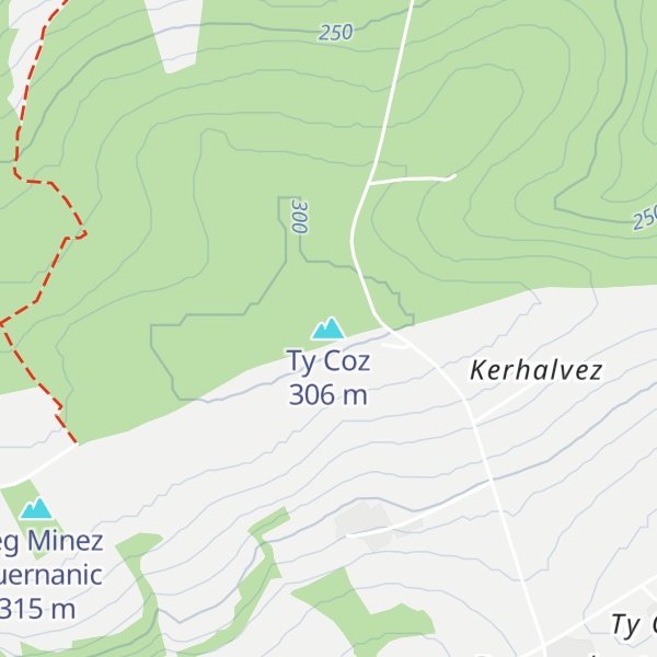 Map of Ty Coz