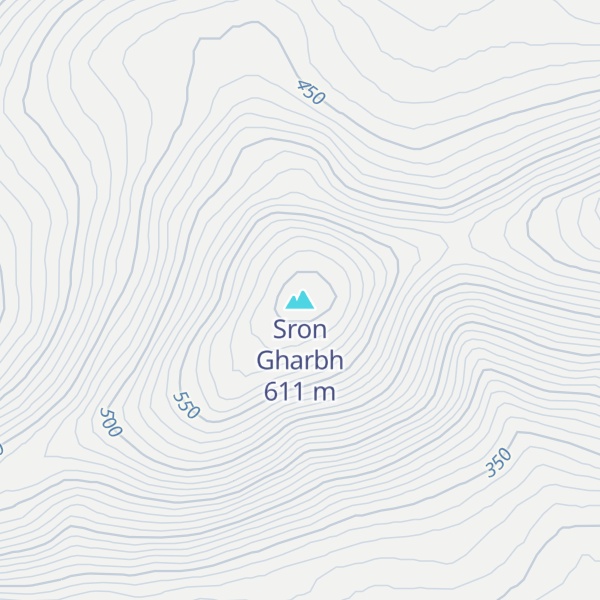 Map of Sron Gharbh
