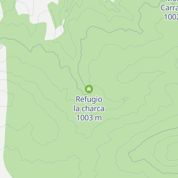 Map of Refugio la charca
