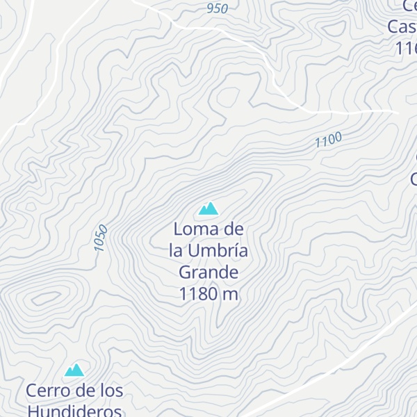 Map of Loma de la Umbría Grande