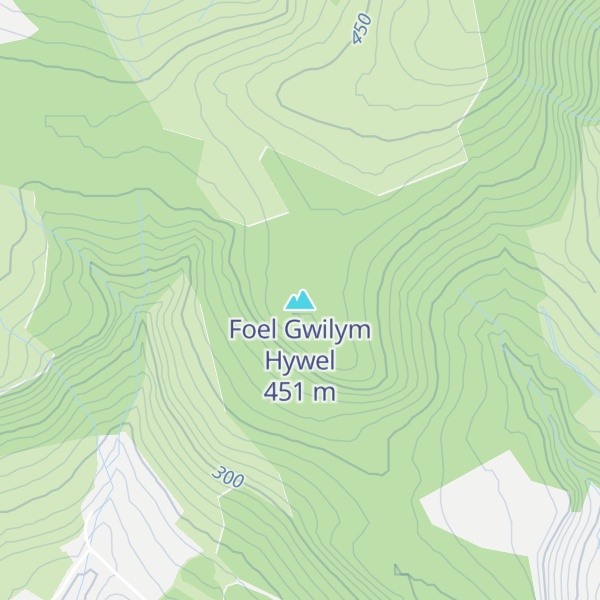 Map of Foel Gwilym Hywel