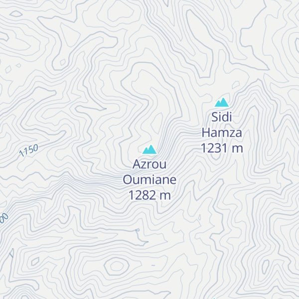 Map of Azrou Oumiane
