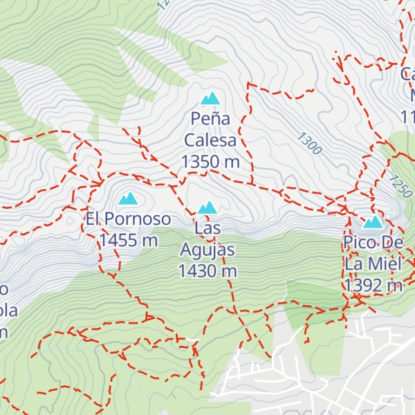 Map of Las Agujas