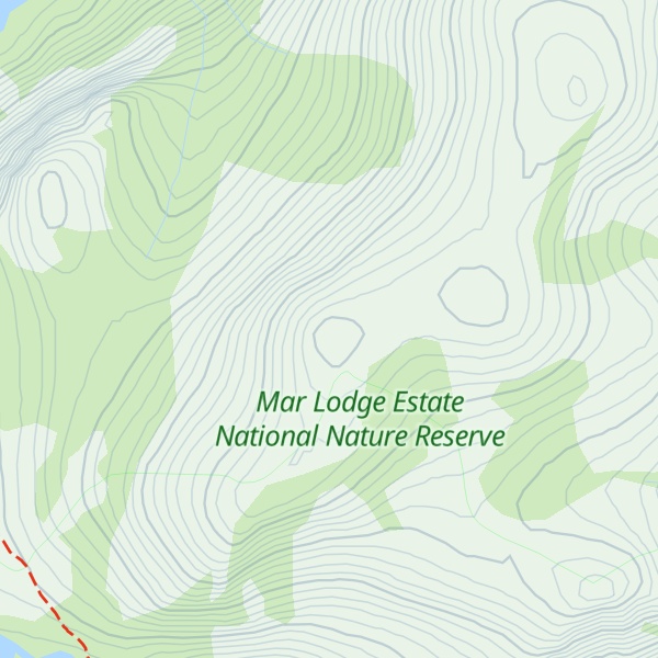 Map of Beinn Mheadhoin SW Top