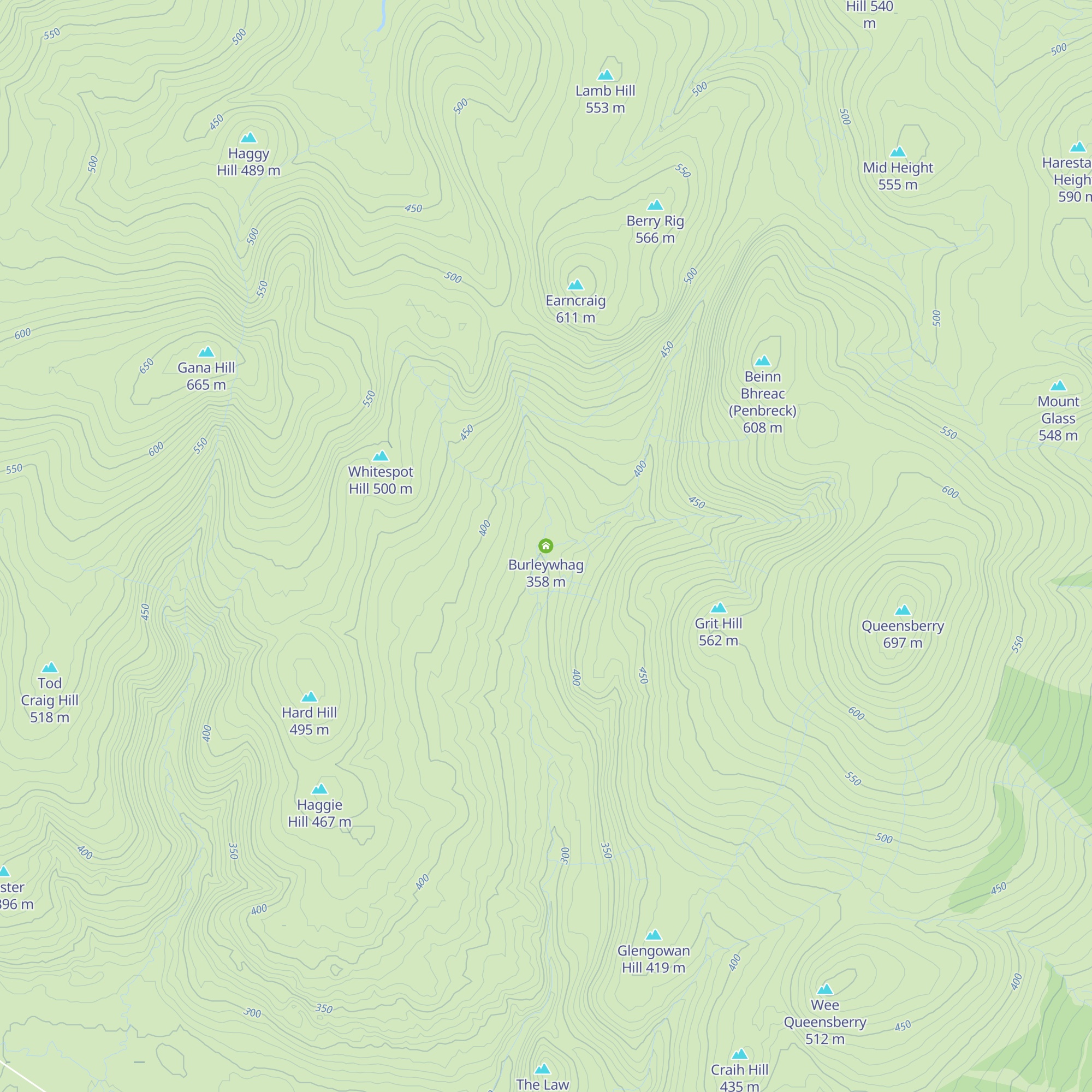 Burleywhag map