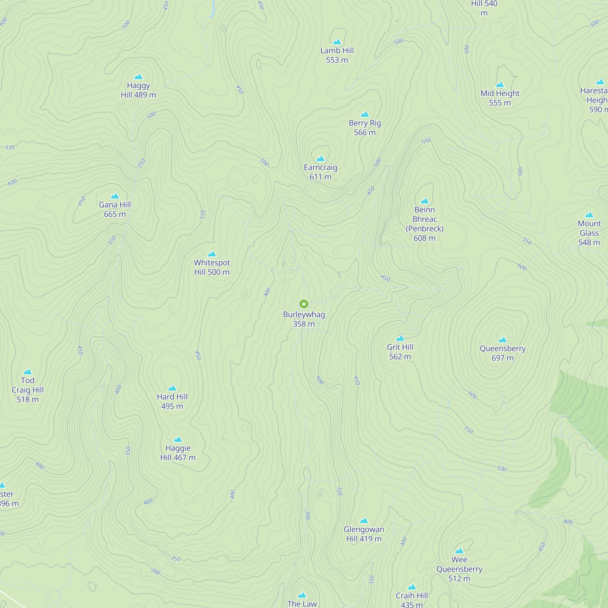 Burleywhag map