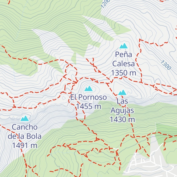 Map of El Pornoso