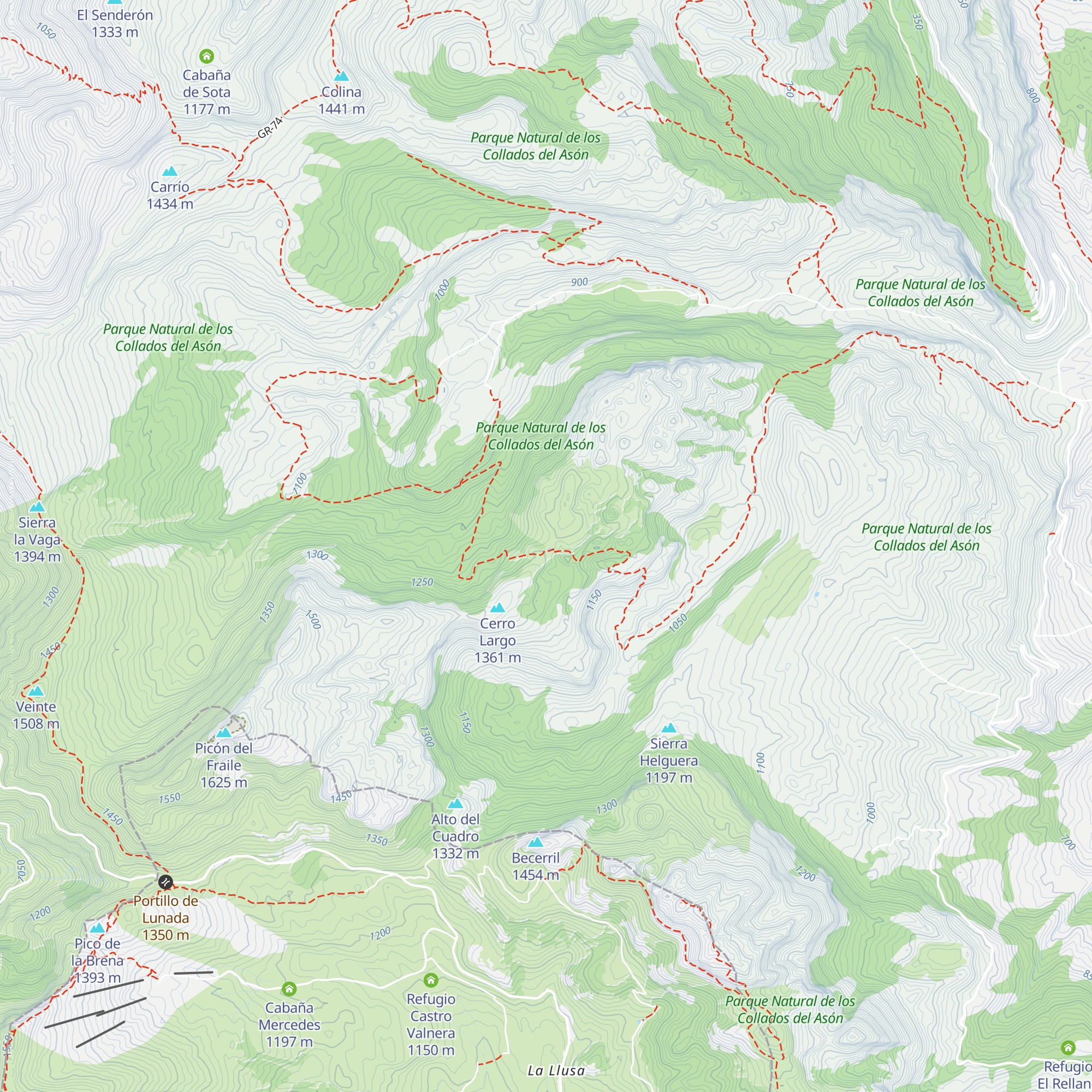 Cabaña del Pozo map