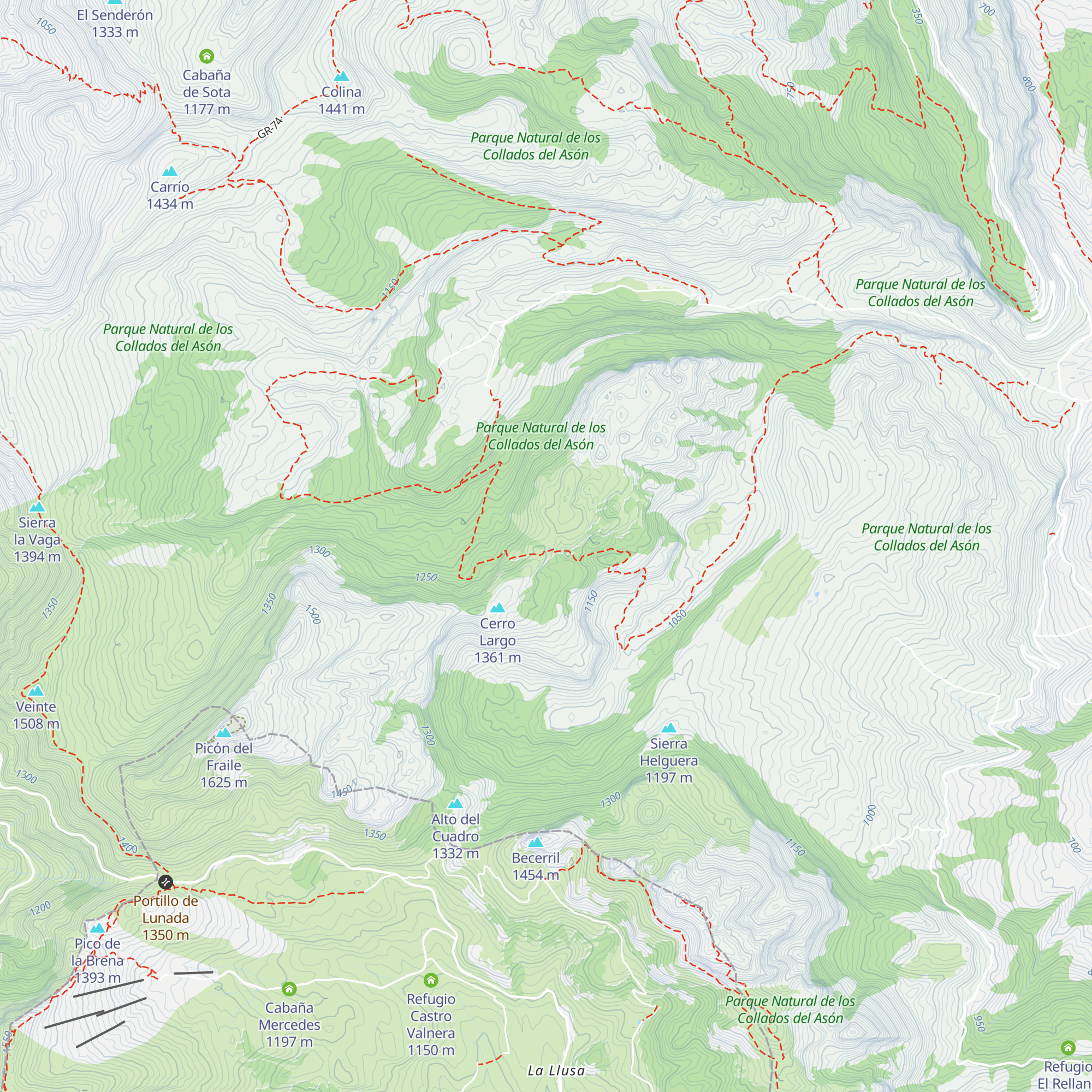 Cabaña del Pozo map