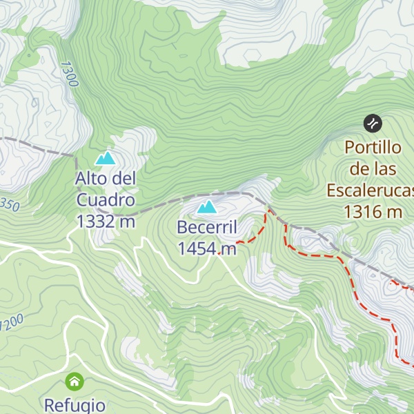 Map of Becerril