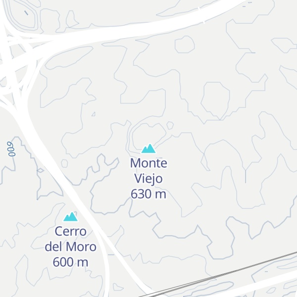 Map of Monte Viejo