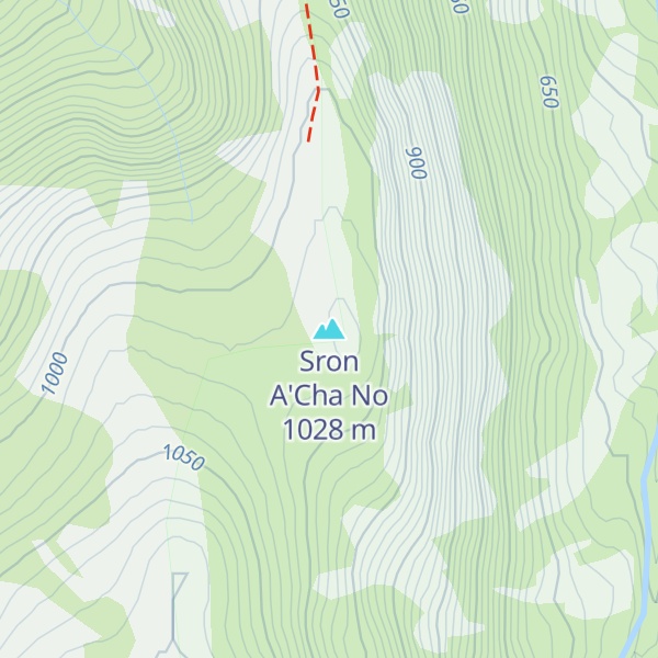 Map of Sron A'Cha No