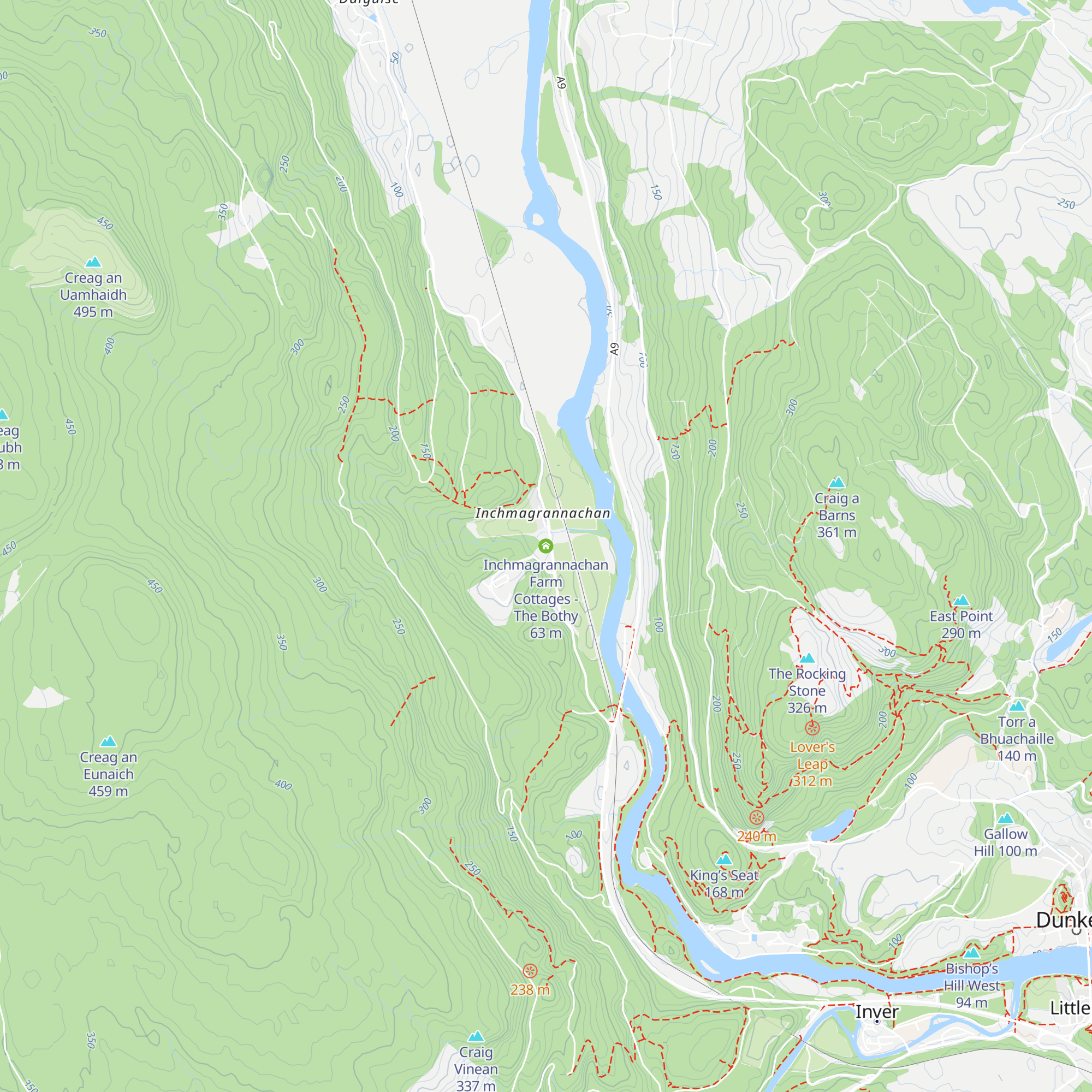 Inchmagrannachan Farm Cottages - The Bothy map