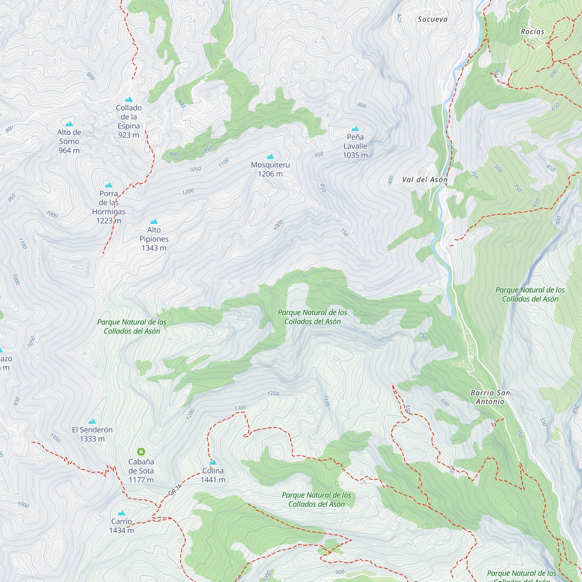 Cabañas del Chumino map