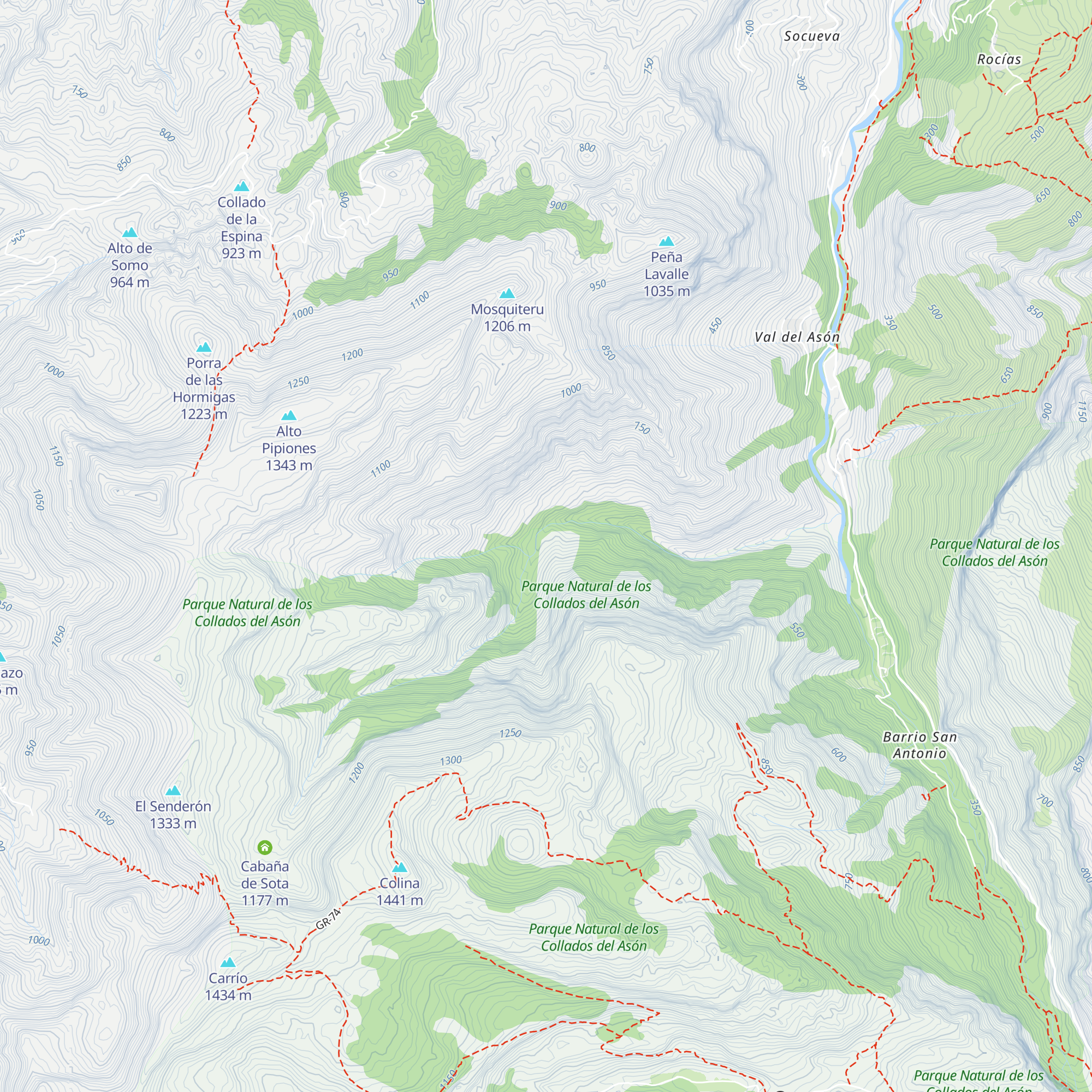 Cabañas del Chumino map