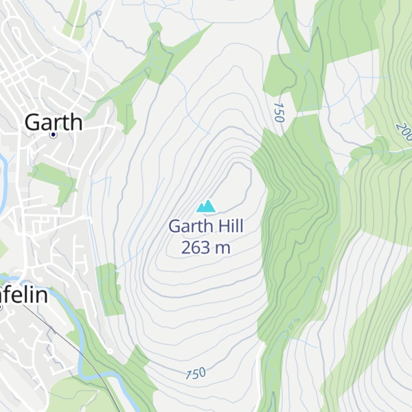 Map of Garth Hill