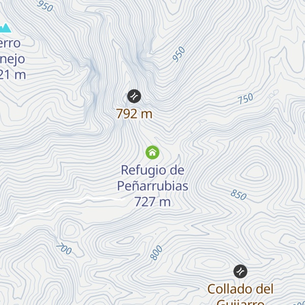 Map of Refugio de Peñarrubias
