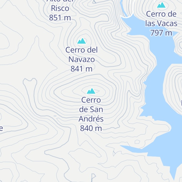 Map of Cerro de San Andrés