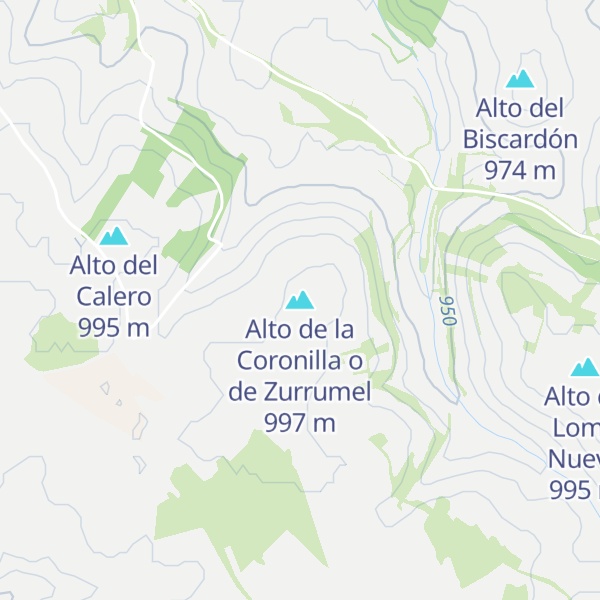 Map of Alto de la Coronilla o de Zurrumel