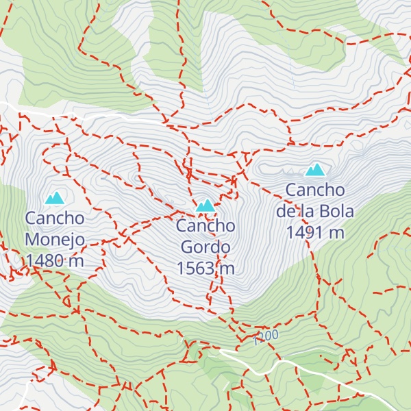Map of Cancho Gordo