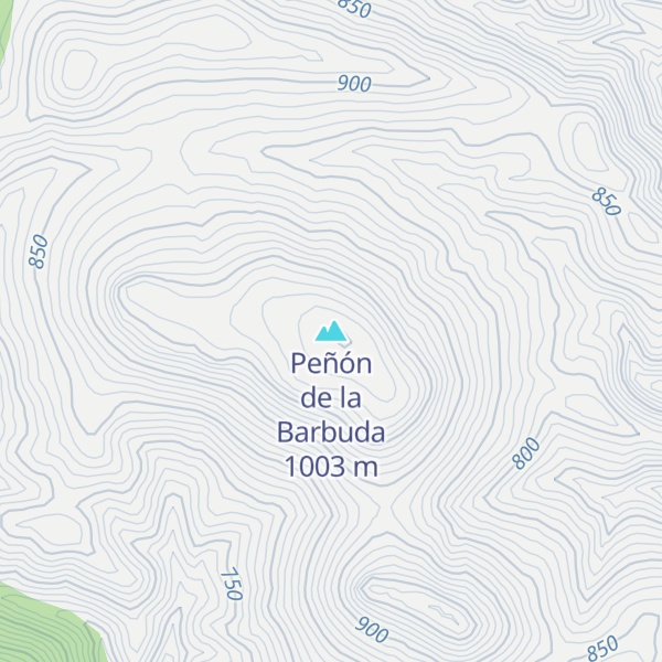 Map of Peñón de la Barbuda