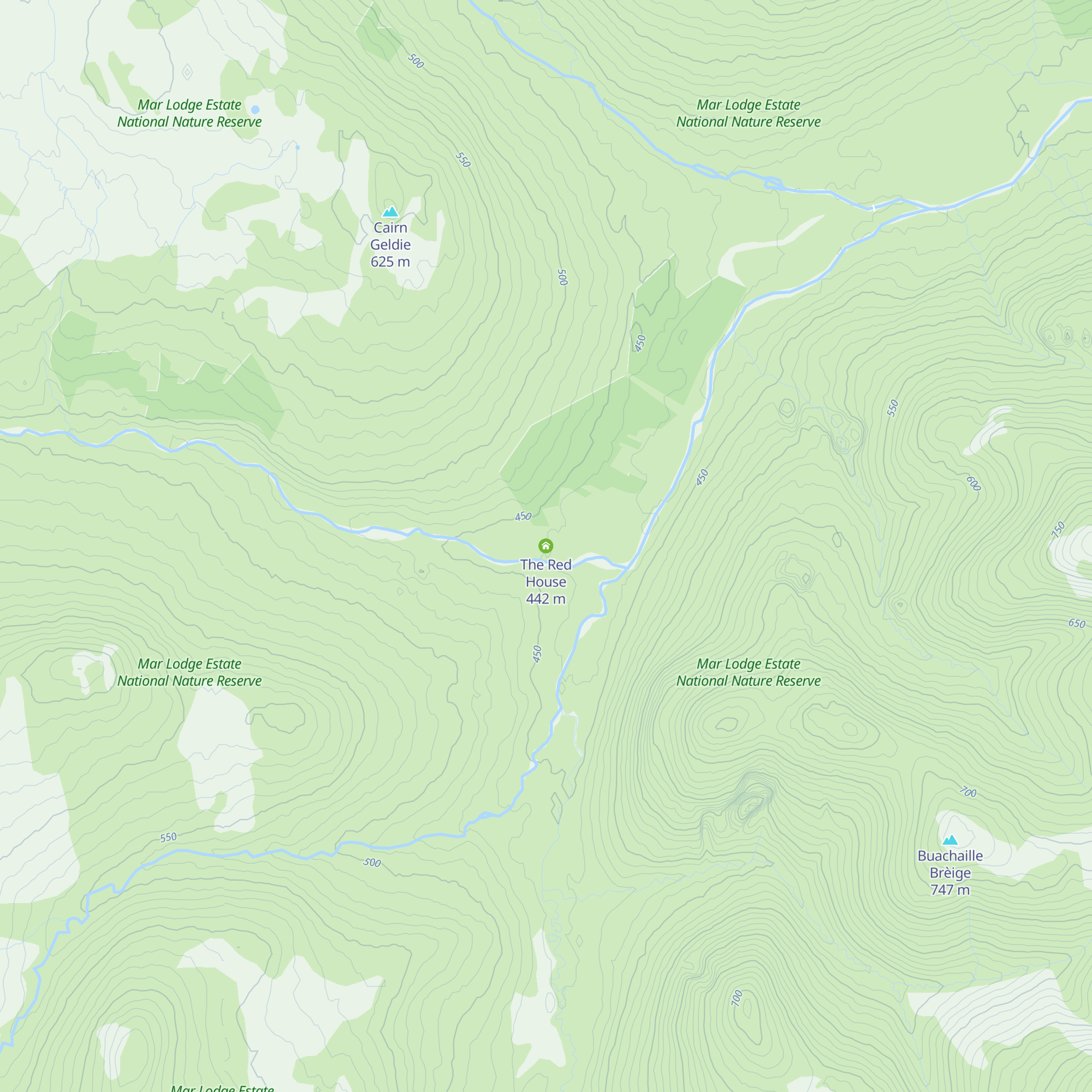 The Red House map