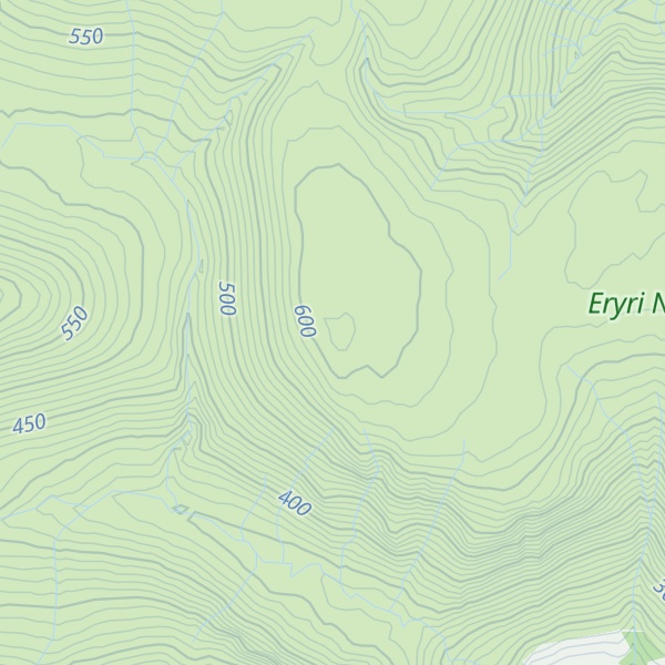 Map of Llechwedd Du