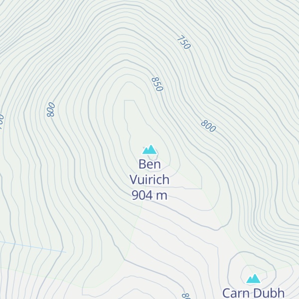 Map of Ben Vuirich