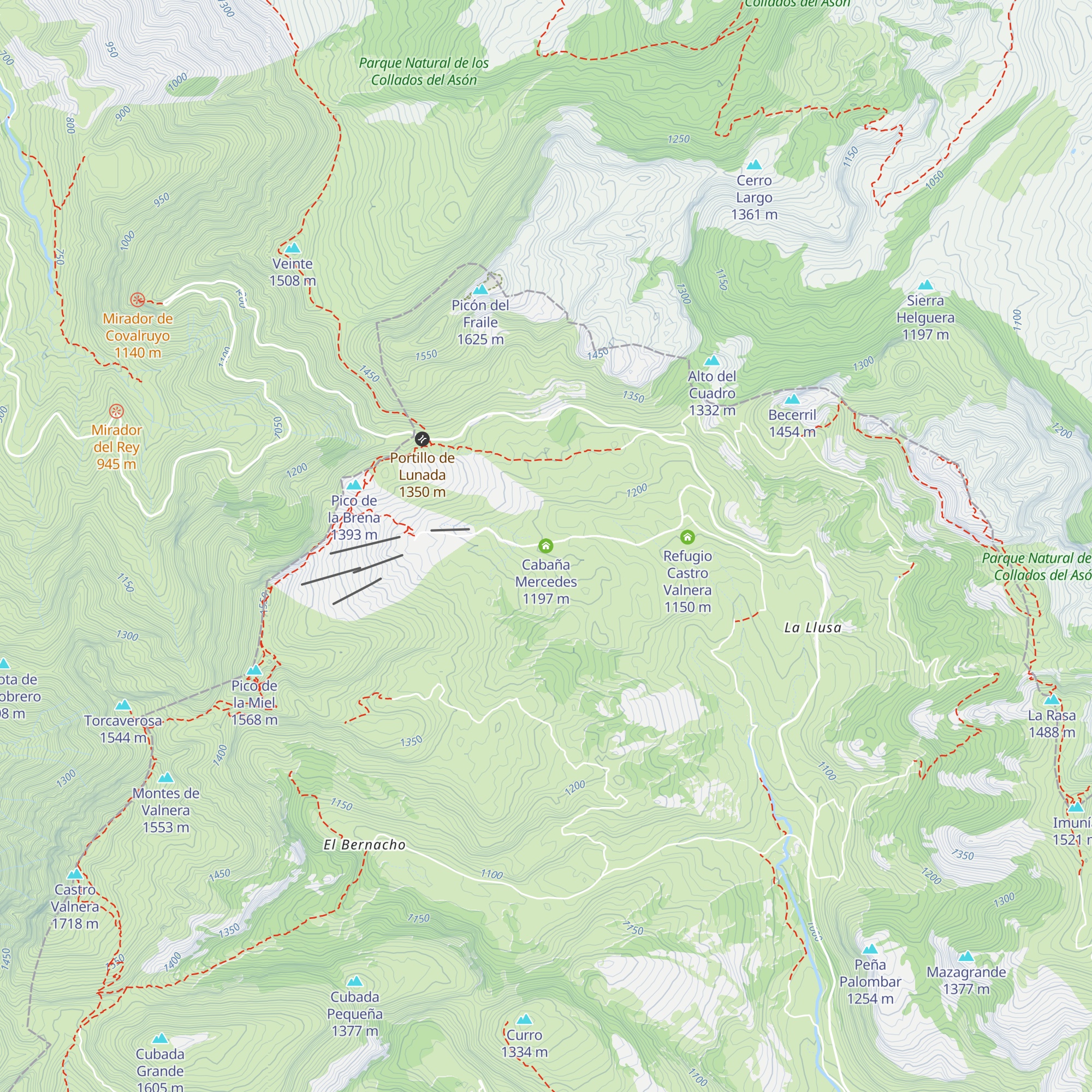 Cabaña Mercedes map