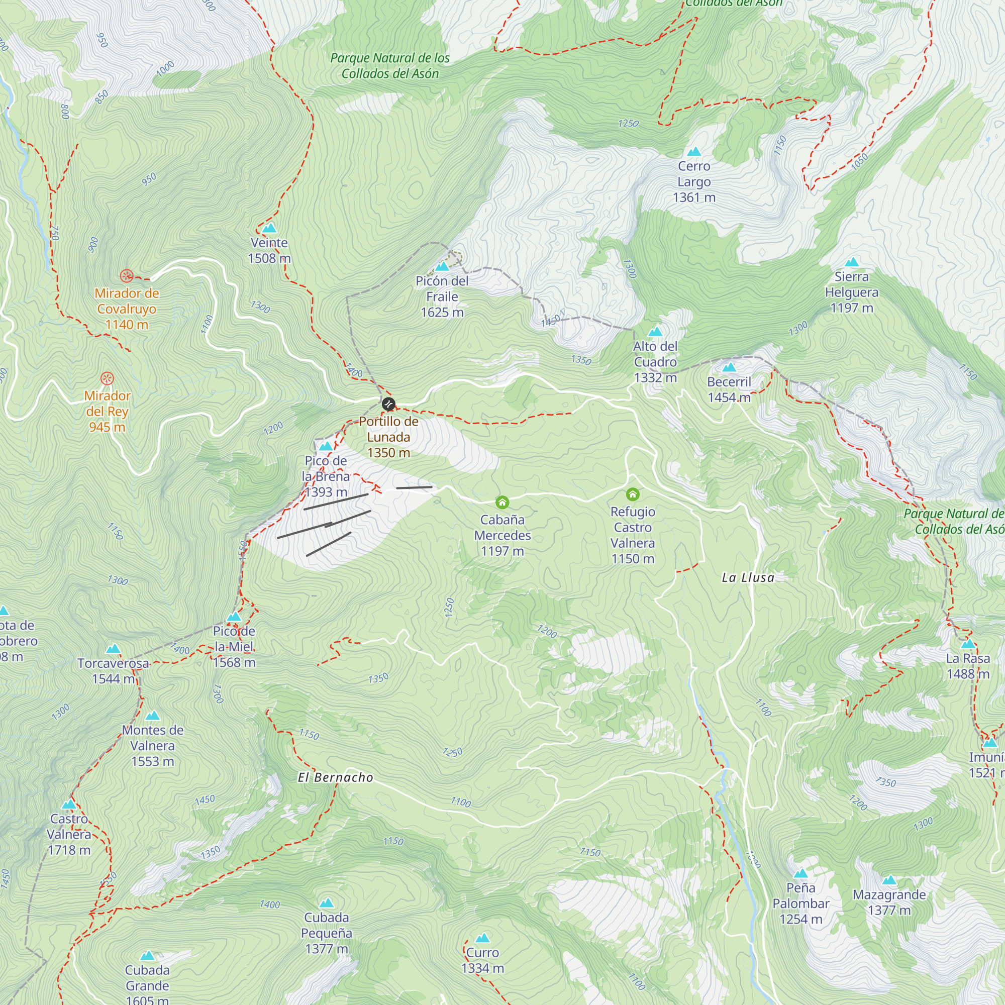 Cabaña Mercedes map
