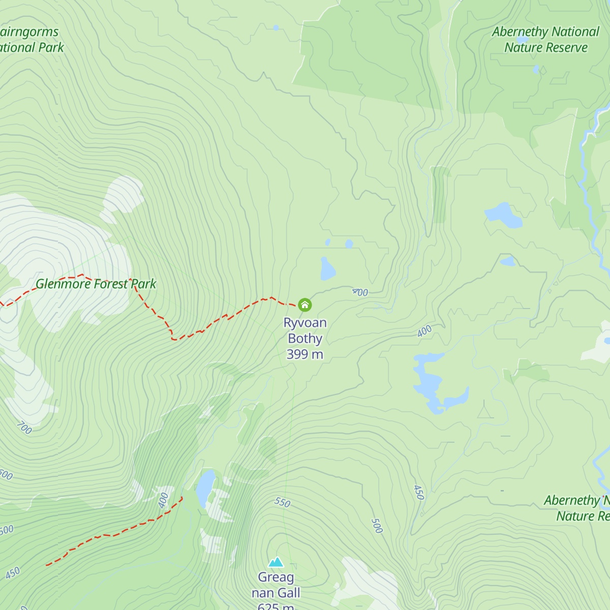 Ryvoan Bothy map