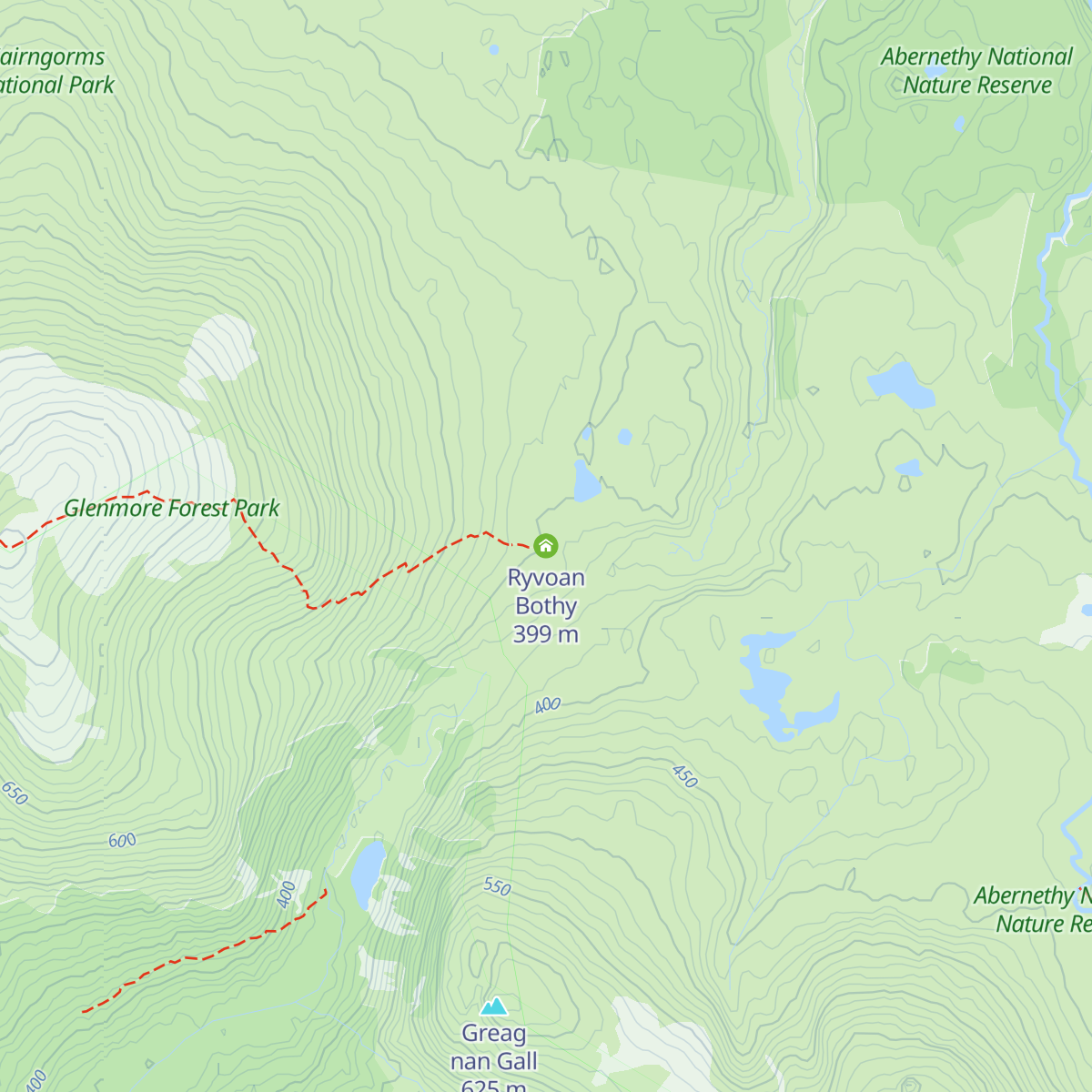 Ryvoan Bothy map