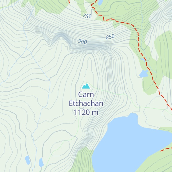 Map of Carn Etchachan