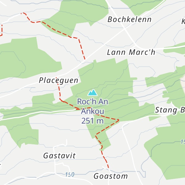 Map of Roc'h An Ankou
