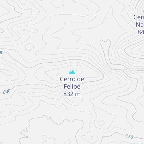Map of Cerro de Felipe