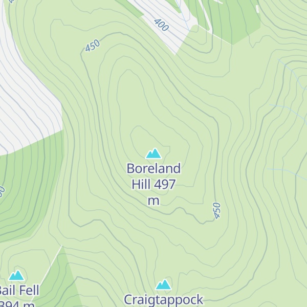 Map of Boreland Hill