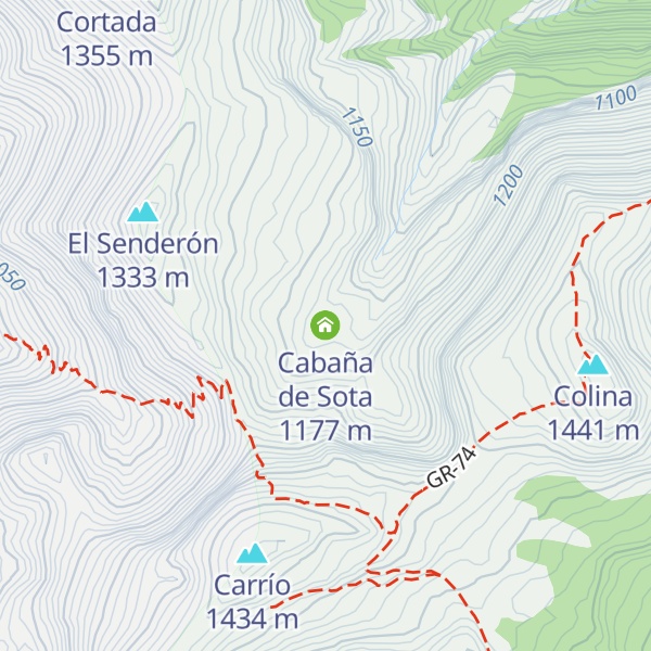 Map of Cabaña de Sota
