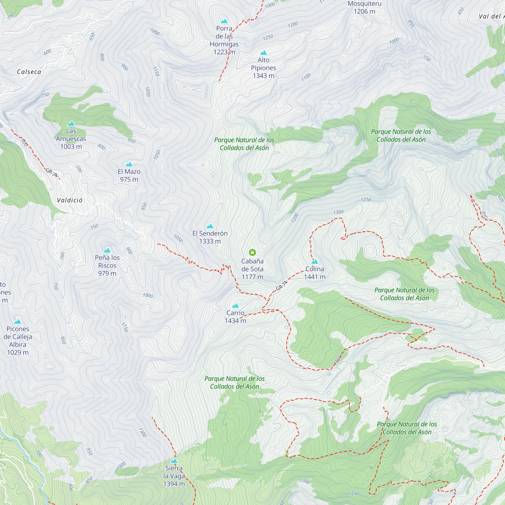 Cabaña de Sota map