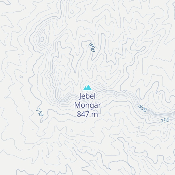 Map of Jebel Mongar