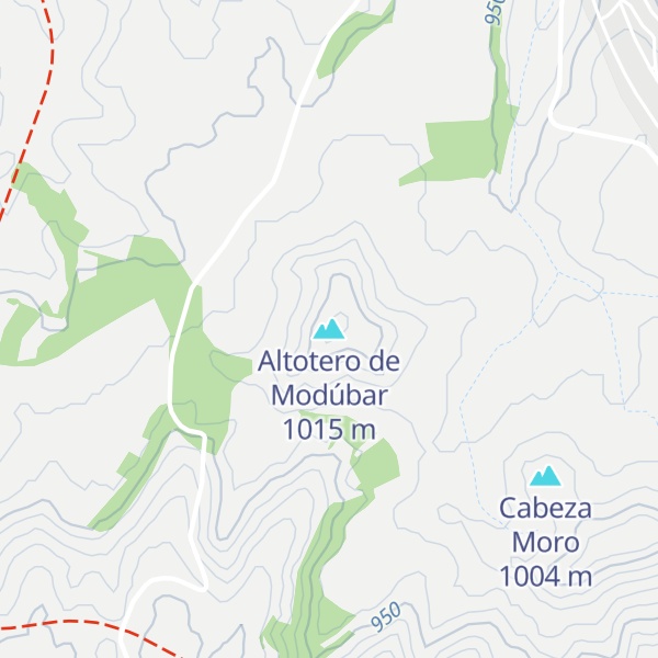 Map of Altotero de Modúbar