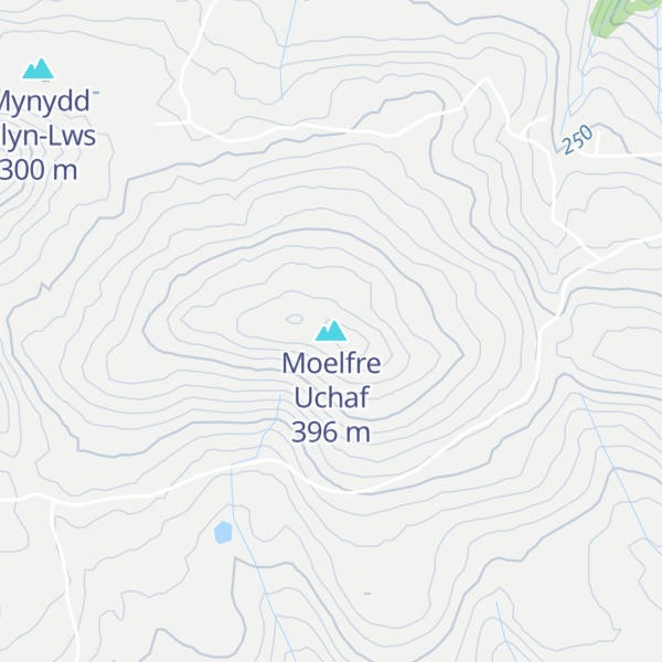 Map of Moelfre Uchaf