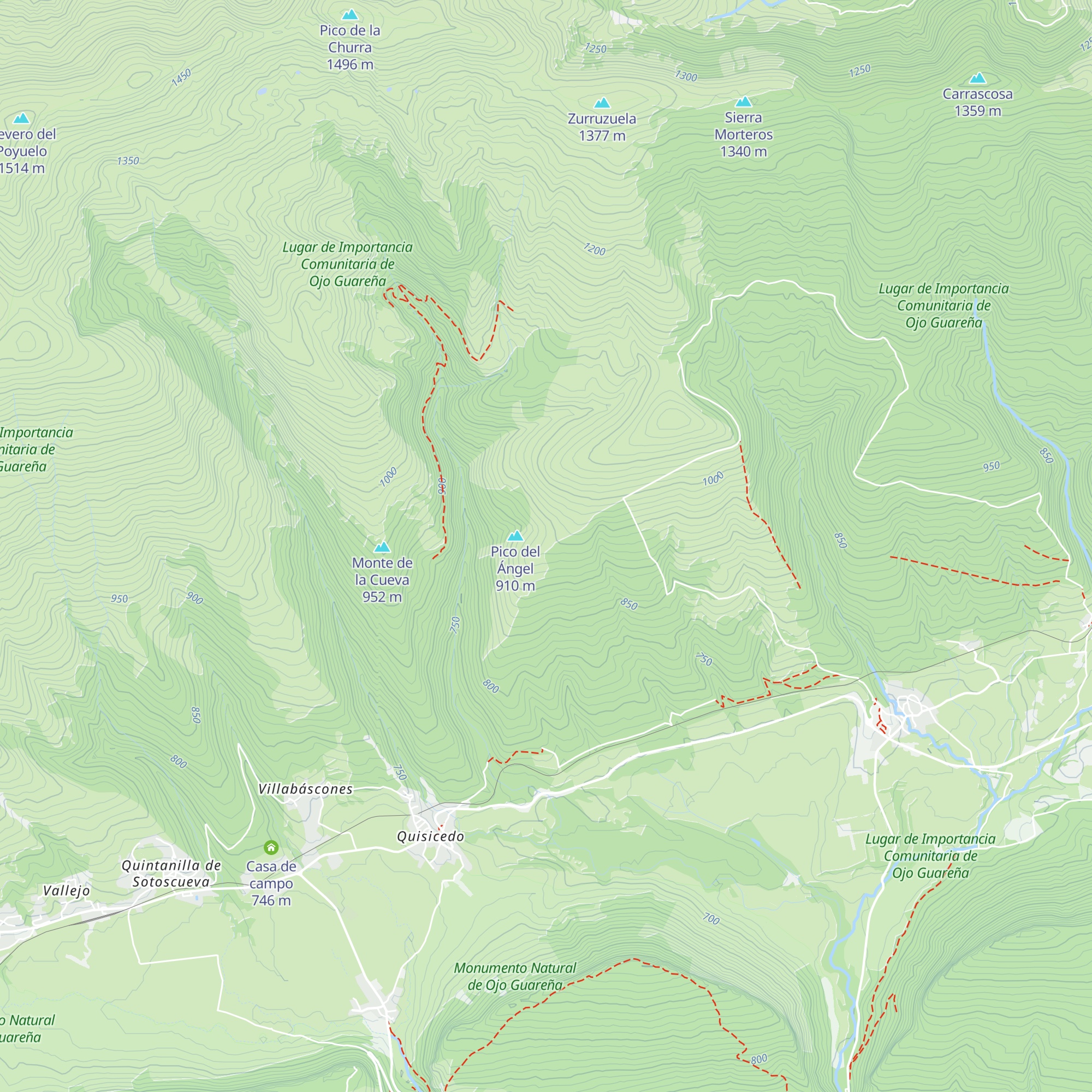 Refugio del Pico del Ángel map