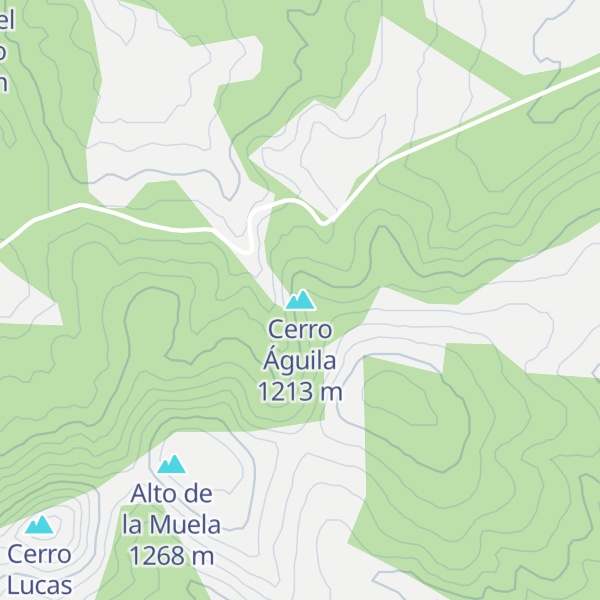 Map of Cerro Águila